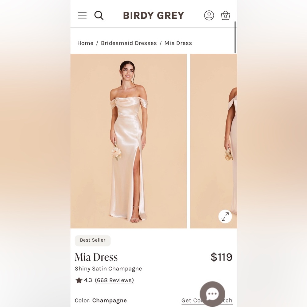Birdy Grey Mia Convertible Dress in Champagne 🥂💕